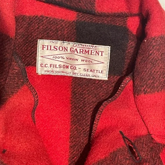“Discontinued”FILSON size large DOUBLE MACKINAW WOOL CRUISER JACKET - Picture 2 of 13